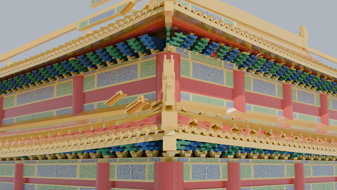 翼角近景：返修依据