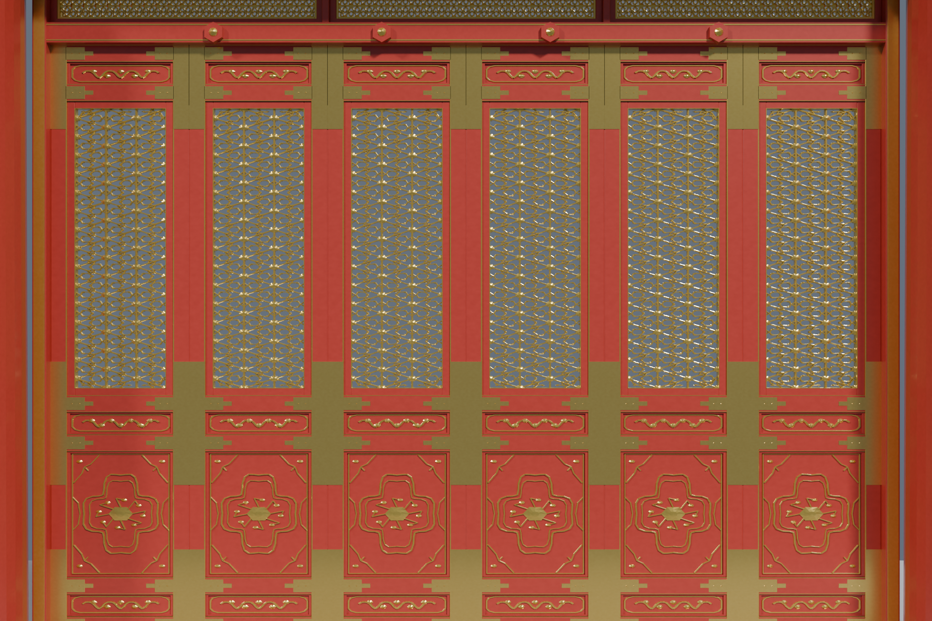 门窗：六扇明间研究场景